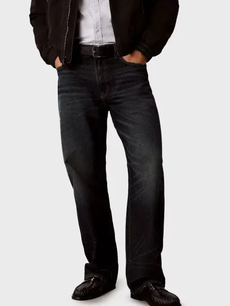 Прямі джинси Calvin Klein Jeans чорні