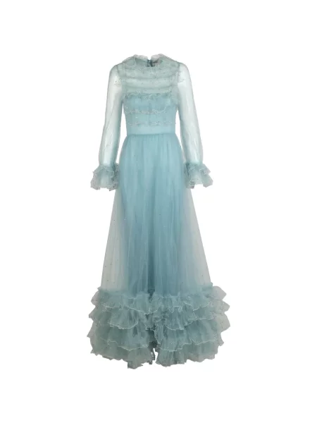 Rochie maxi Valentino Garavani cu paiete albastru
