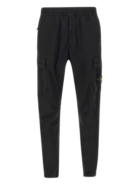 Pantaloni cargo Stone Island cu strasuri negru