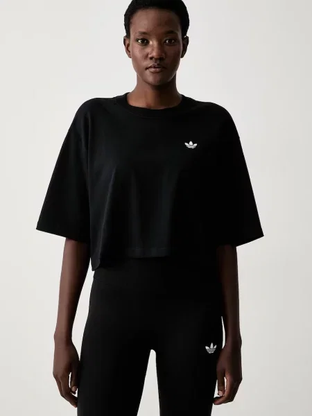 Adidas Originals t-shirt γυναικείο Essentials μαύρο