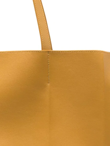 Geantă shopper Toteme din piele galben