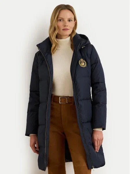 Палто Lauren Ralph Lauren тъмносиньо