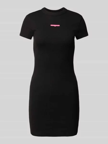 Tommy Jeans sukienka mini dopasowana czarny