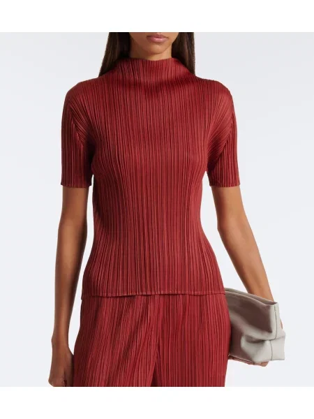Top Pleats Please Issey Miyake portocaliu
