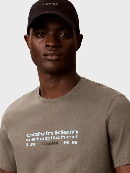 Футболка Calvin Klein Jeans оливкова