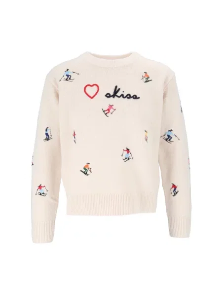 Sweter Mc2 Saint Barth wełniany beżowy