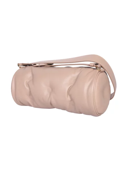 Torebka crossbody Maison Margiela skórzana beżowa