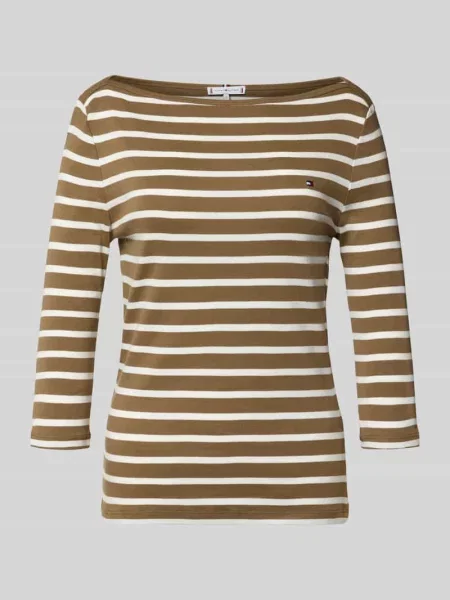 Koszulka z czystej bawełny krój slim fit Tommy Hilfiger
