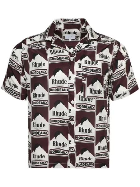 Риза Rhude кафяво
