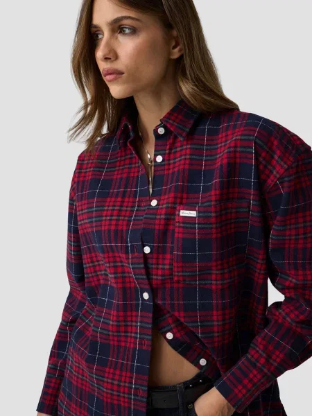 Сорочка в клітинку Guess Jeans червоний