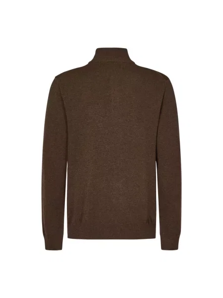 Sweter z golfem Polo Ralph Lauren brązowy
