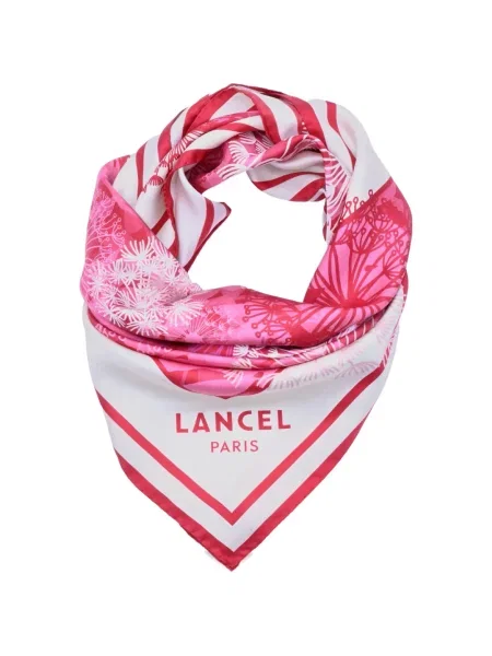 Fular Lancel de mătase alb