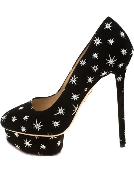 Pantofi cu toc Charlotte Olympia cu platformă negru