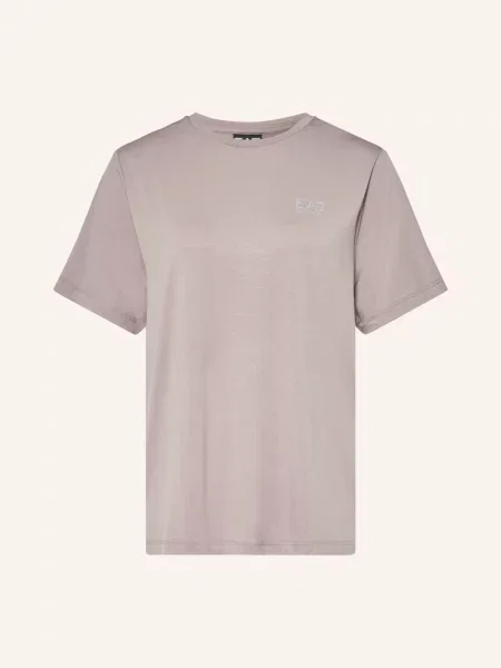 Emporio Armani Tričko Natural černošedá fialová