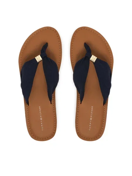 Tommy Hilfiger Japonki Th Ltr Footbed Summer Sandal granatowy