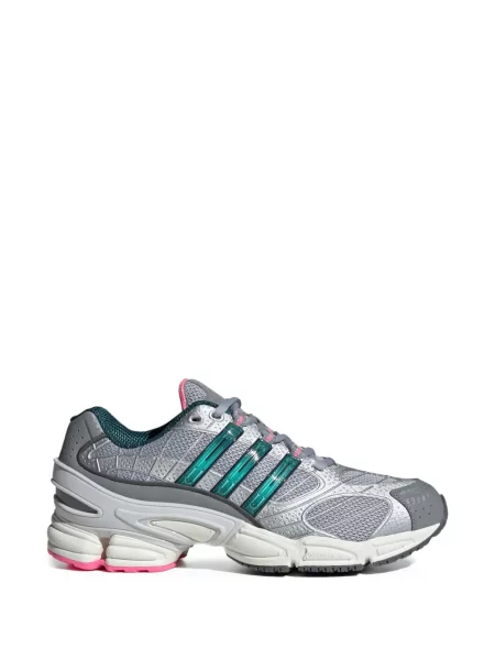 Dryžuotos siuvinėtos žakardinis kelnės Adidas balta
