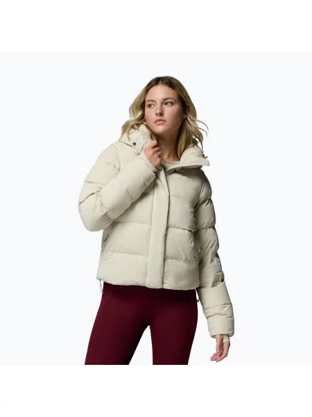 Geacă cu puf pentru femei Columbia Amaze Puff Hooded dark stone
