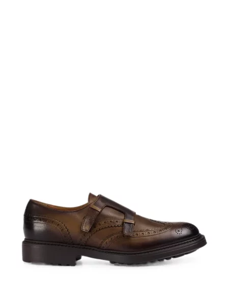 Brogues Doucal's cu bretele maro