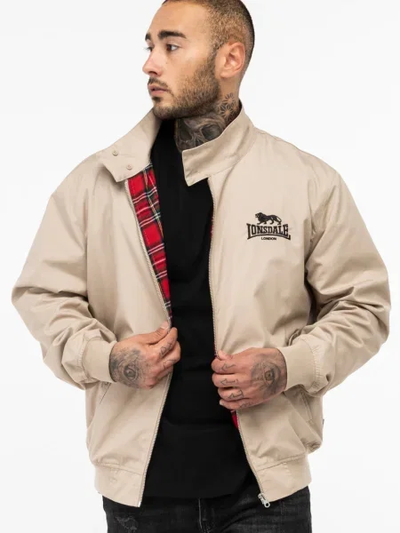 LONSDALE Prechodná bunda Harrington svetlobéžová