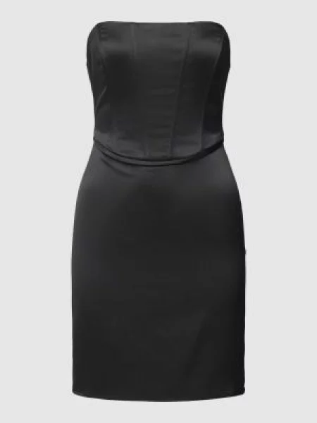 Sukienka gorsetowa w jednolitym kolorze z odkrytymi ramionami Gina Tricot