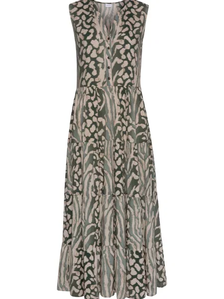 LASCANA Rochie de seară / verde bej