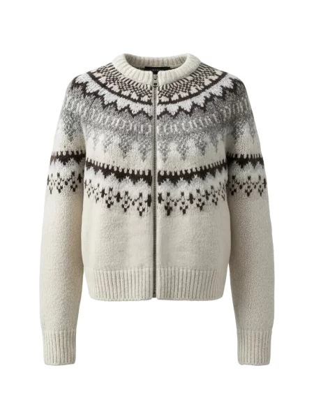 Decupat cardigan Closed alb