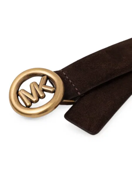 Szarvasbőr zebra mintás öv Michael Michael Kors autogrammal barna