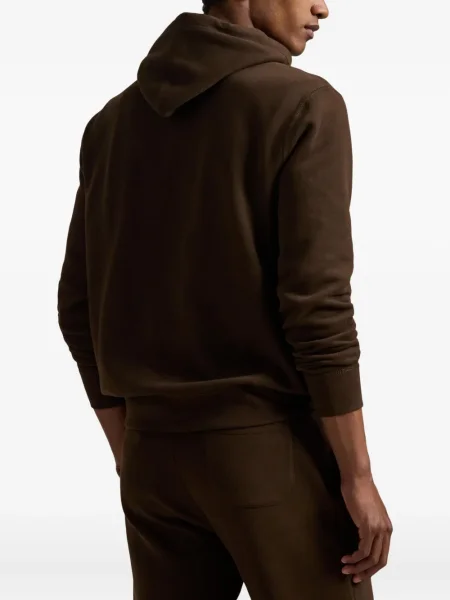 Chiloți Polo Ralph Lauren din țesătură twill cu autograf cu glugă albastru