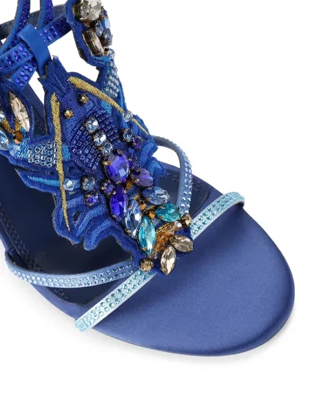Kurt Geiger London magas szandál Lobster Sandal Blue Fabric kék