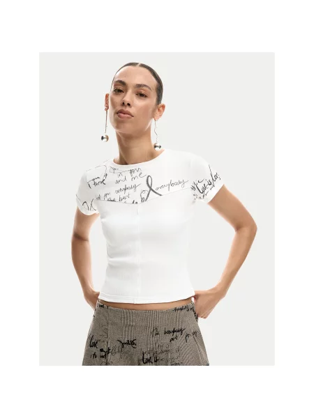 Desigual Póló Helsinki Krém Slim Fit