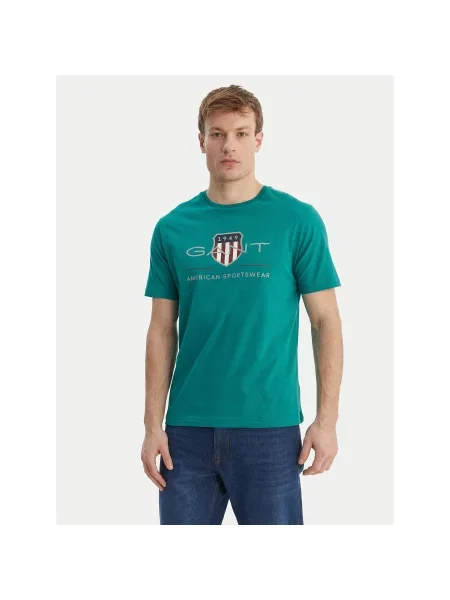 Gant Majica Archive Shield zelena