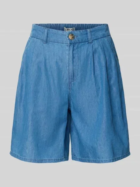 Szorty jeansowe o kroju relaxed fit z mieszanki bawełny i lyocellu model BEA' Only niebieskie