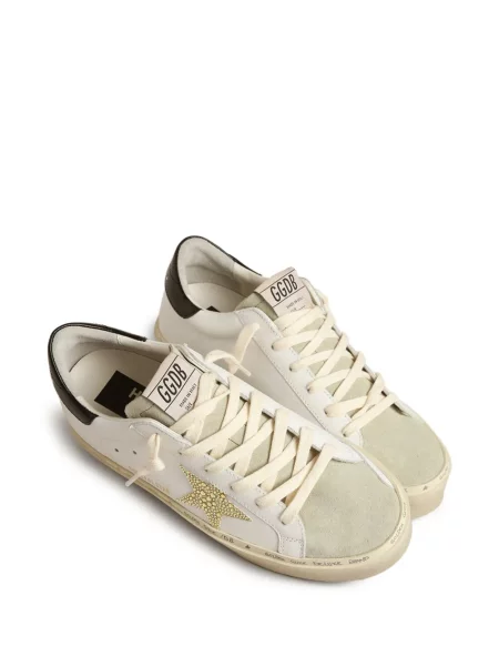 Sneakerși Golden Goose Hi Star din piele alb