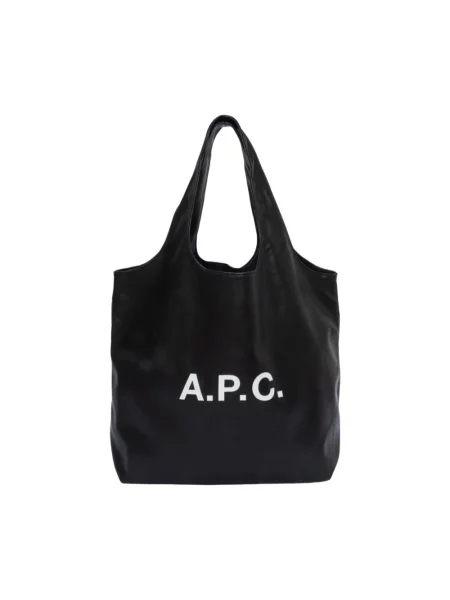Shopperka A.p.c. skórzana czarna