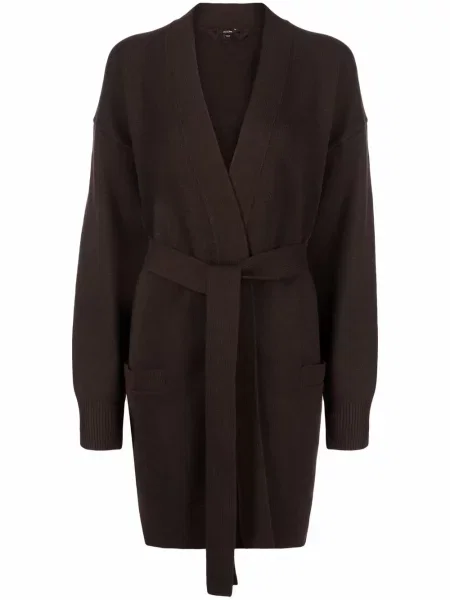 Cu centură lung cardigan Joseph de lână