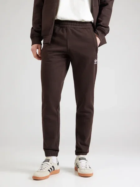 ADIDAS ORIGINALS Nohavice Trefoil Essentials' hnedá