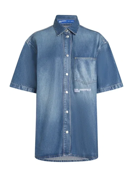 KARL LAGERFELD JEANS Blúz / fehér kék