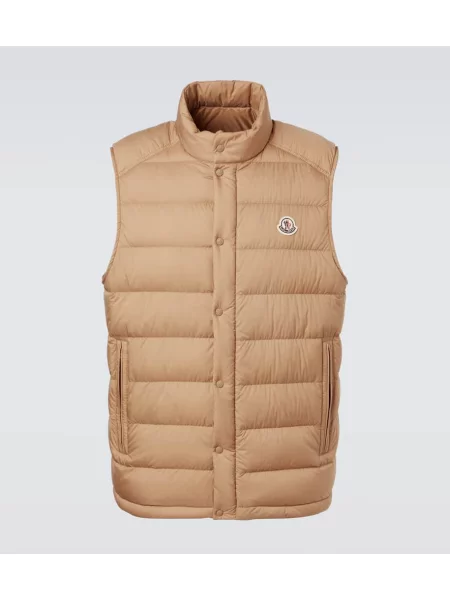 Vestă din puf Moncler bej
