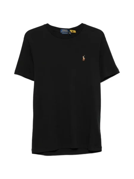 Tricou polo Polo Ralph Lauren cu broderie negru