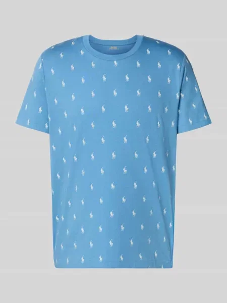 T-shirt z nadrukiem z logo Polo Ralph Lauren Underwear niebieska
