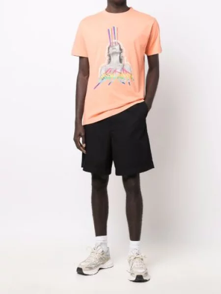 Raštuotas marškinėliai Marcelo Burlon County Of Milan oranžinė