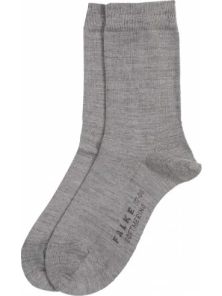 FALKE Nogavice Softmerino pegasto siva