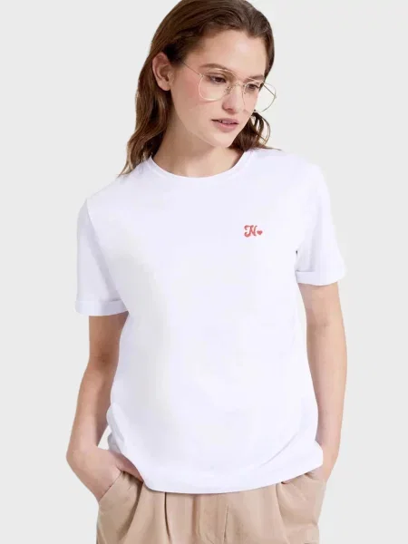 Футболка Naf Naf біла