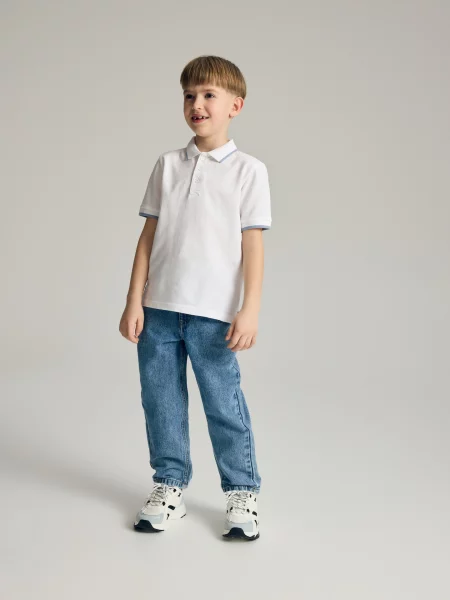 Reserved Брюки carrot fit синій