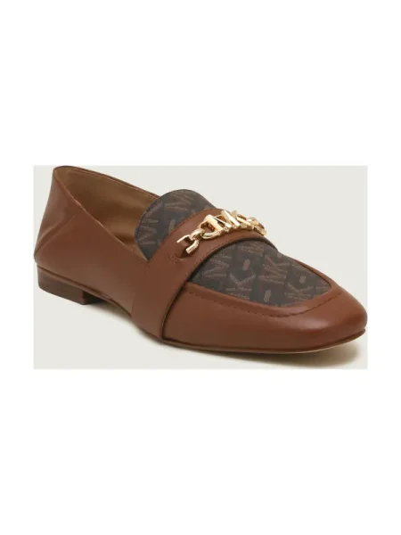 Michael Kors De piele pantofi lords TIFFANIE LOAFER maro