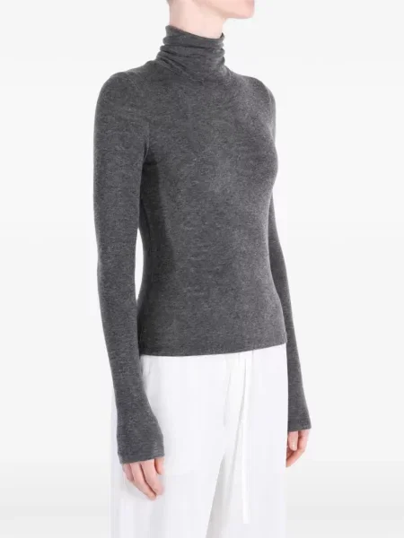 Lung tricou Amomento gri