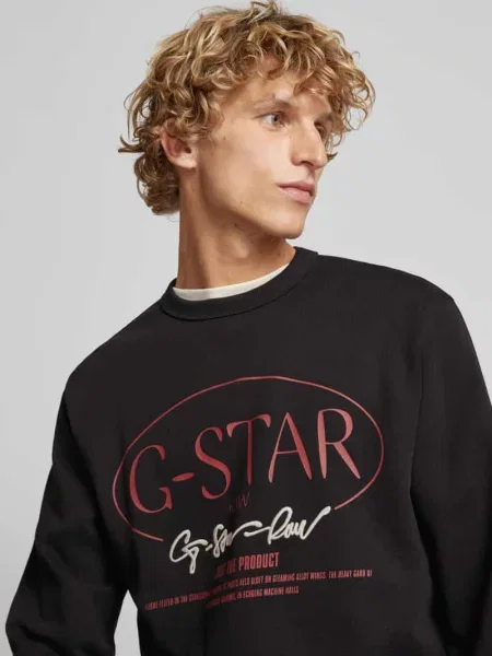 Bluza z nadrukiem z logo czarna