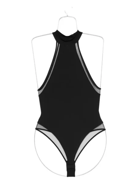 Body Maison Close cu gât halter negru