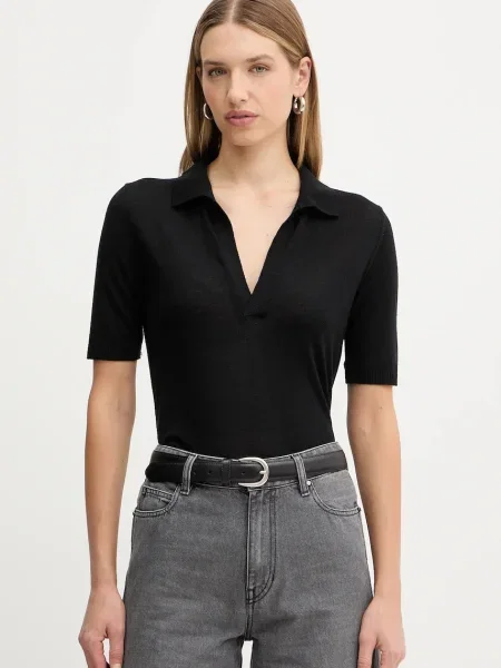 Simona Corsellini polo din lână negru
