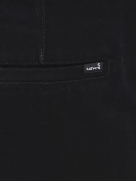 Blugi drepți Levi's® zdrențuiți negru